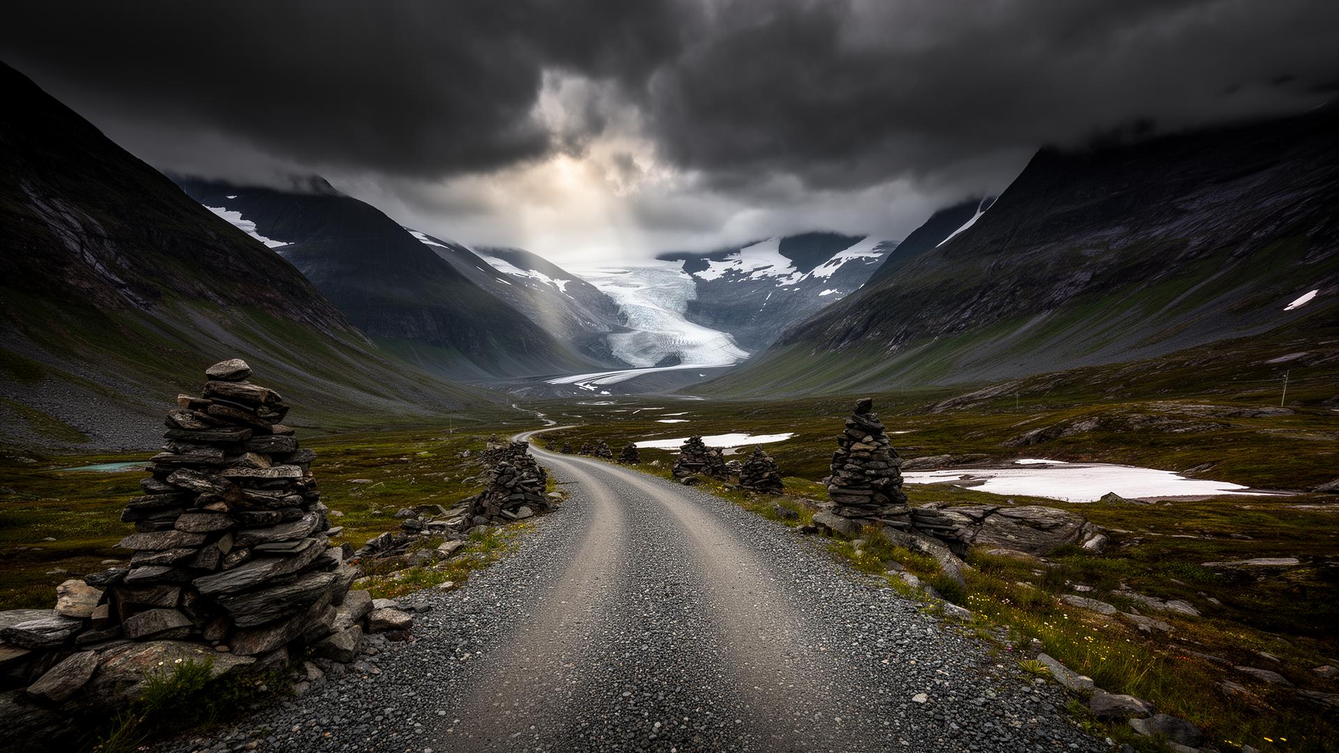 Rallarvegen mot Hardangerjøkulen